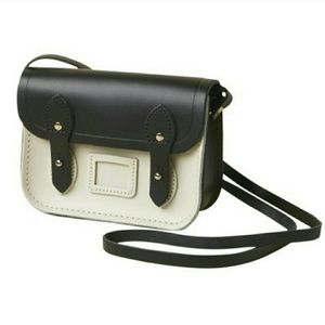 Cambridge Satchel Co. Mini Black & White Satchel